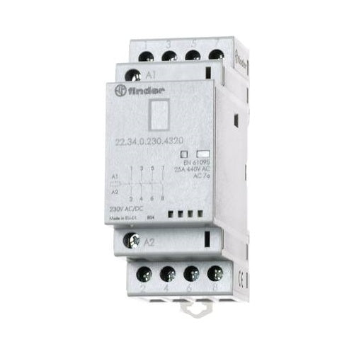 Finder 22.34.0.230.4620 Schütz 1 St. 2 Schließer, 2 Öffner 230 V/DC, 230 V/AC 25 A (223402304620) afbeelding 1