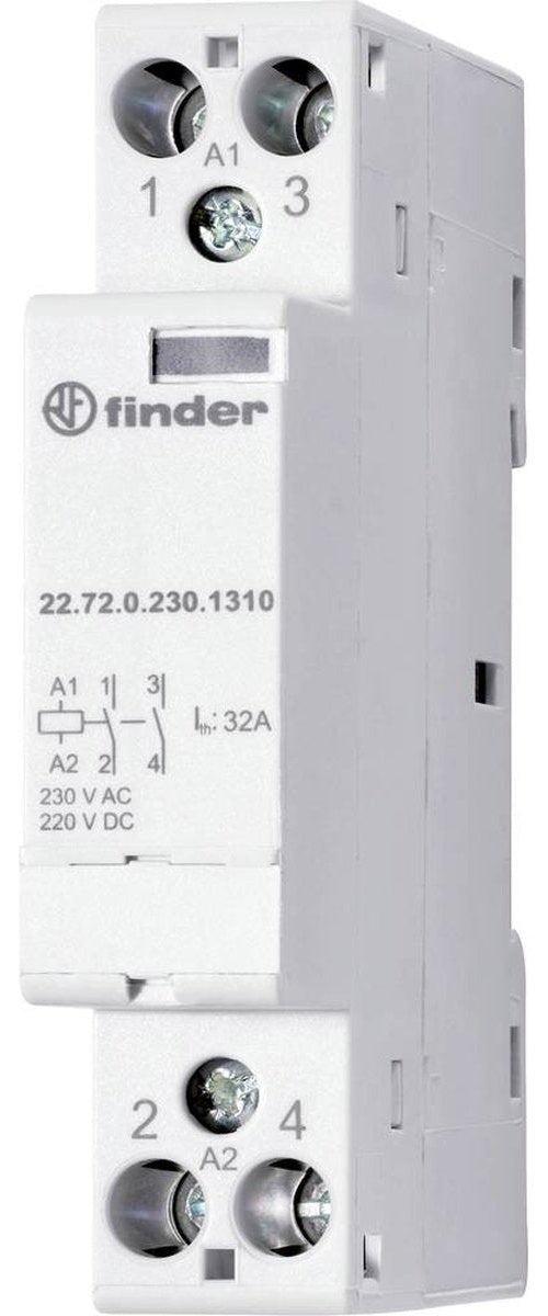 22.72.0.024.1310 Installationsschütz 2 Schließer 24V AC/D (227200241310) afbeelding 1