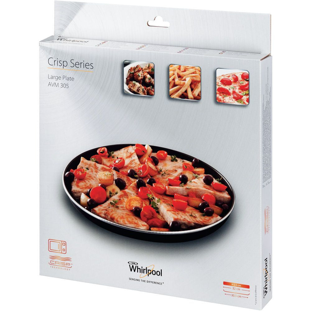 Whirlpool Crisp Plate 30.5 cm - Compatible with Crisp Function, Microwave Safe