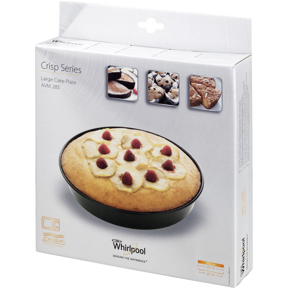 Whirlpool Crispeed Cake Pan 26 cm - Black