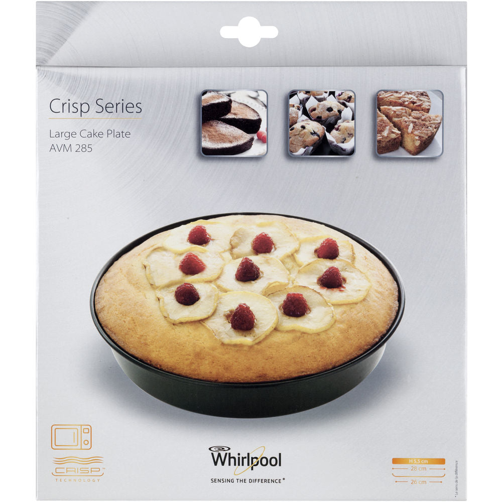 Whirlpool Crispeed Cake Pan 26 cm - Black