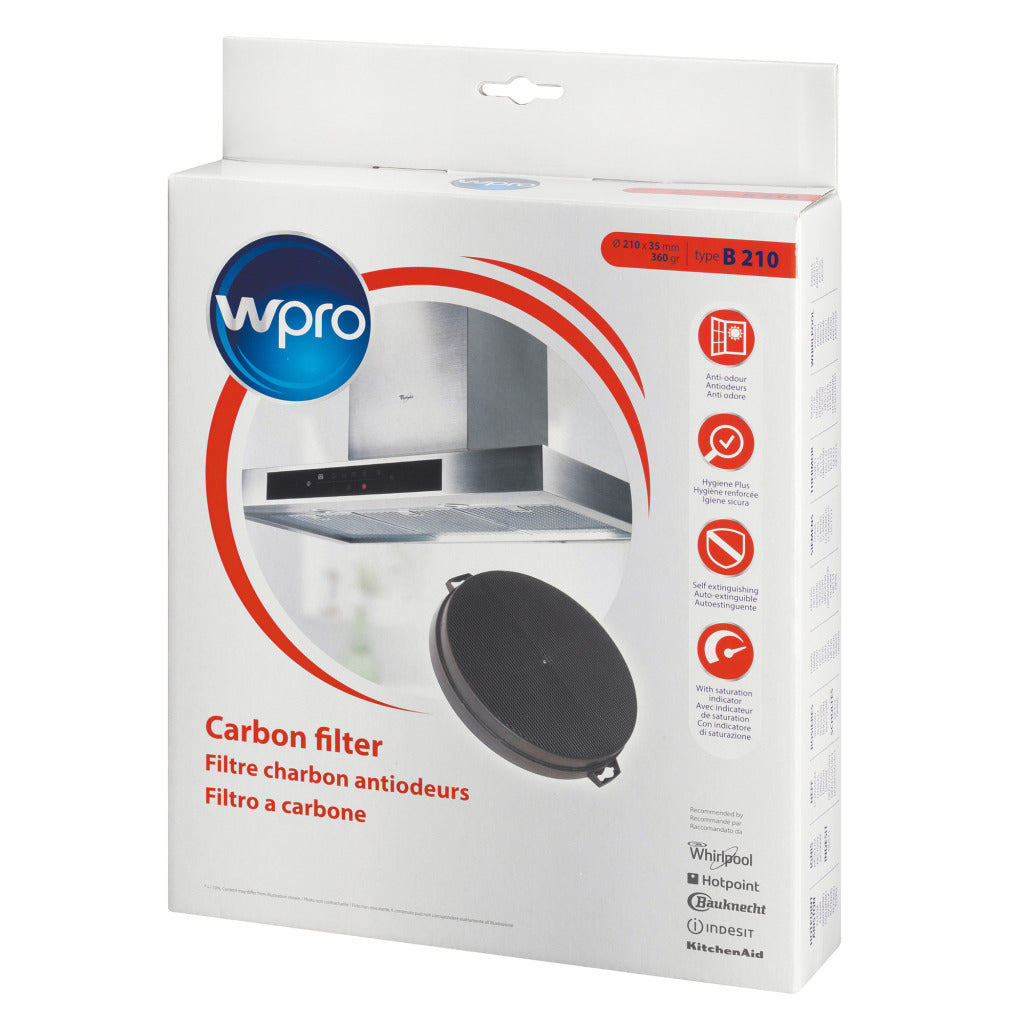 WPRO Type210 Carbon Filter 210 for Cooker Hoods