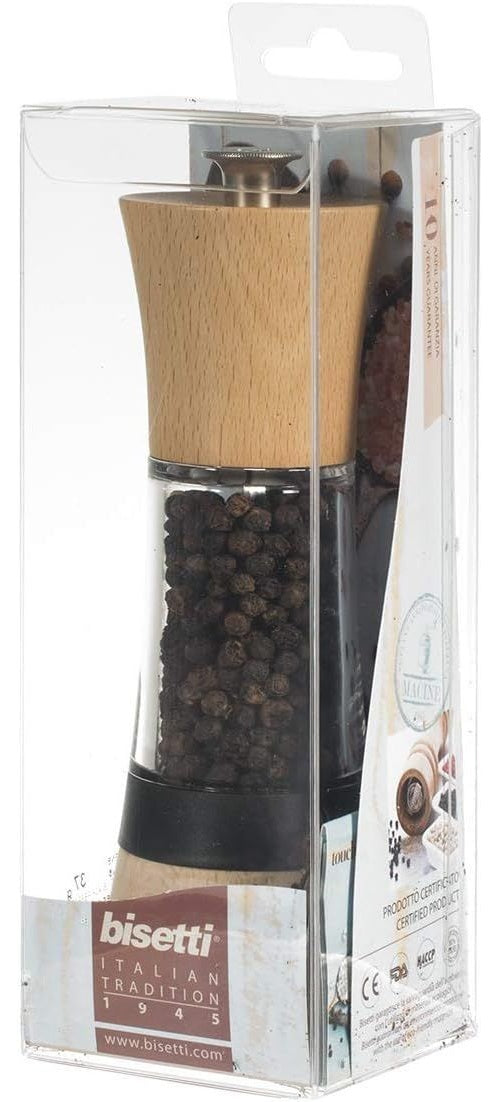 Moulin a poivre - BISETTI - PISA - 18 cm - Bois / Acryl afbeelding 1
