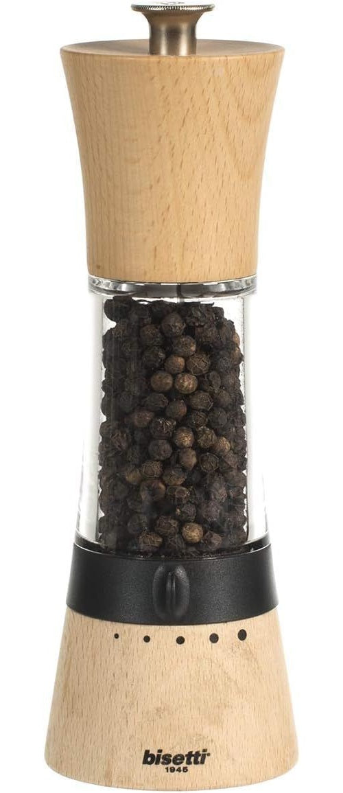 Moulin a poivre - BISETTI - PISA - 18 cm - Bois / Acryl afbeelding 2