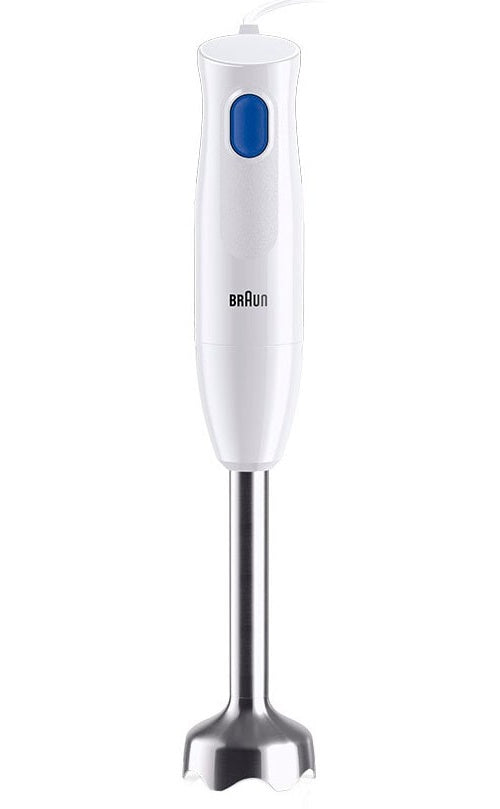 Braun MQ10.202M Stabmixer MultiQuick 1 Extra Leichter Pürierstab mit Edelstahl-Mixfuß und EasyTwist System, inkl. Zerkleinerer, Schneebesen und 600 ml Mix- & Messbecher, 450 Watt, Weiß (MQ10.202MWH) afbeelding 2