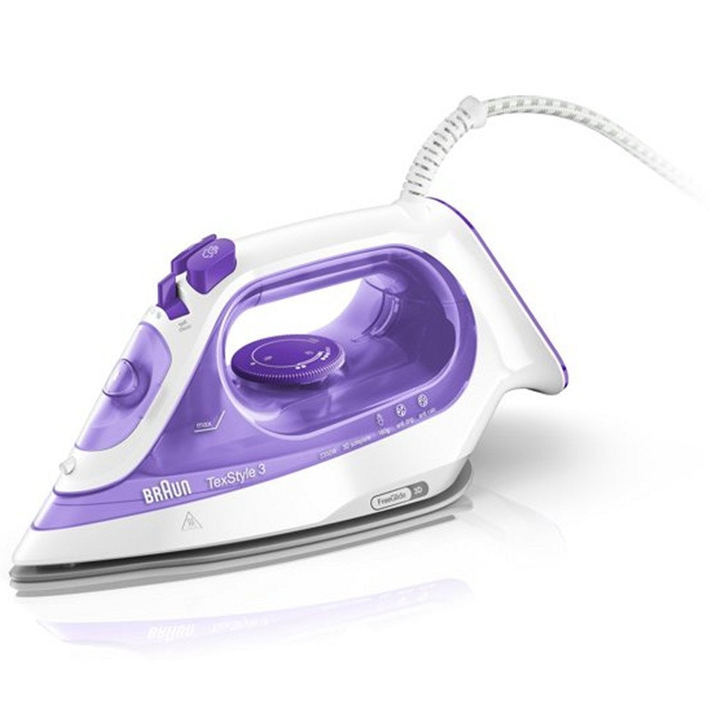 Braun TexStyle3 Steam Iron 2350W 270 ml Purple/White SI3042VI