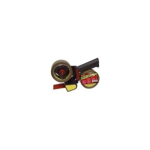 3M Scotch Handabroller H-180 für Verpackungsklebeband für Packband bis 50 mm x 66 m, stabile Metallausführung (309R2D) afbeelding 1