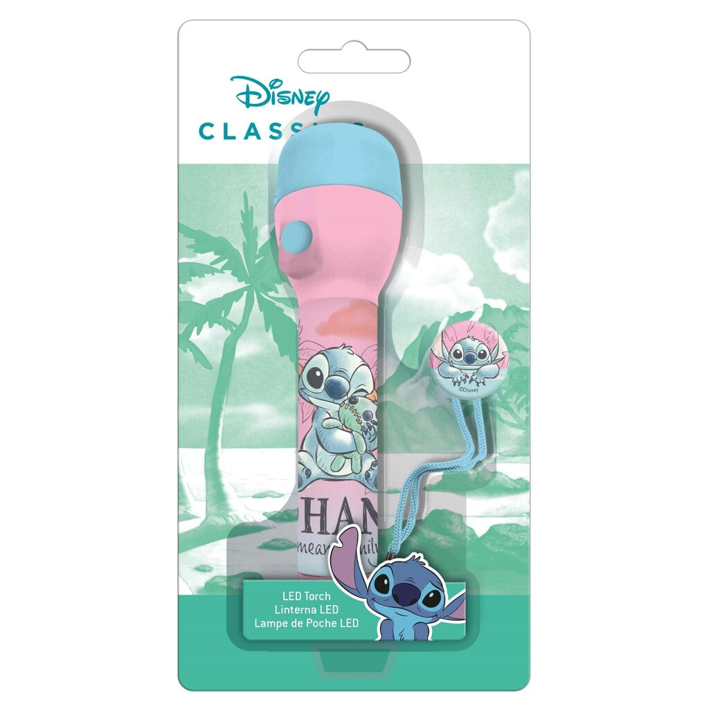 Disney Stitch Flashlight 16 cm Blue/Pink