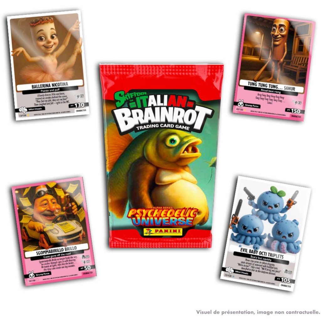 Skifidol Italian Brainrot Trading Cards – Starter Pack 29 x 36 x 0.1 cm