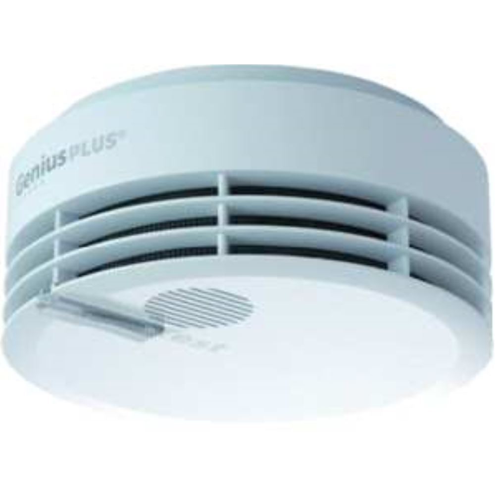 Hekatron Genius Plus Smoke Detector - Plastic White - 10-Year Battery (31-5000020-06-02)