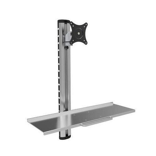Wandhalterung für 1 Monitor 38,10cm (15")-27" mit Tastaturablage und Monitorarm Hersteller: Techly (ICA-PLW-01) afbeelding 1