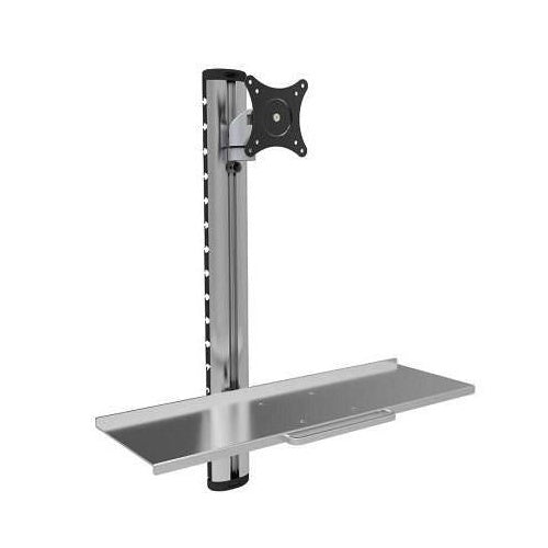 Wandhalterung für 1 Monitor 38,10cm (15")-27" mit Tastaturablage und Monitorarm Hersteller: Techly (ICA-PLW-01) afbeelding 2