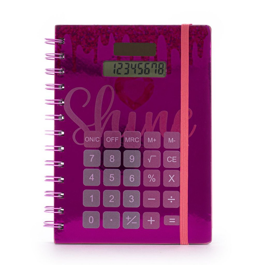 Dream Big Notebook with Calculator Pink