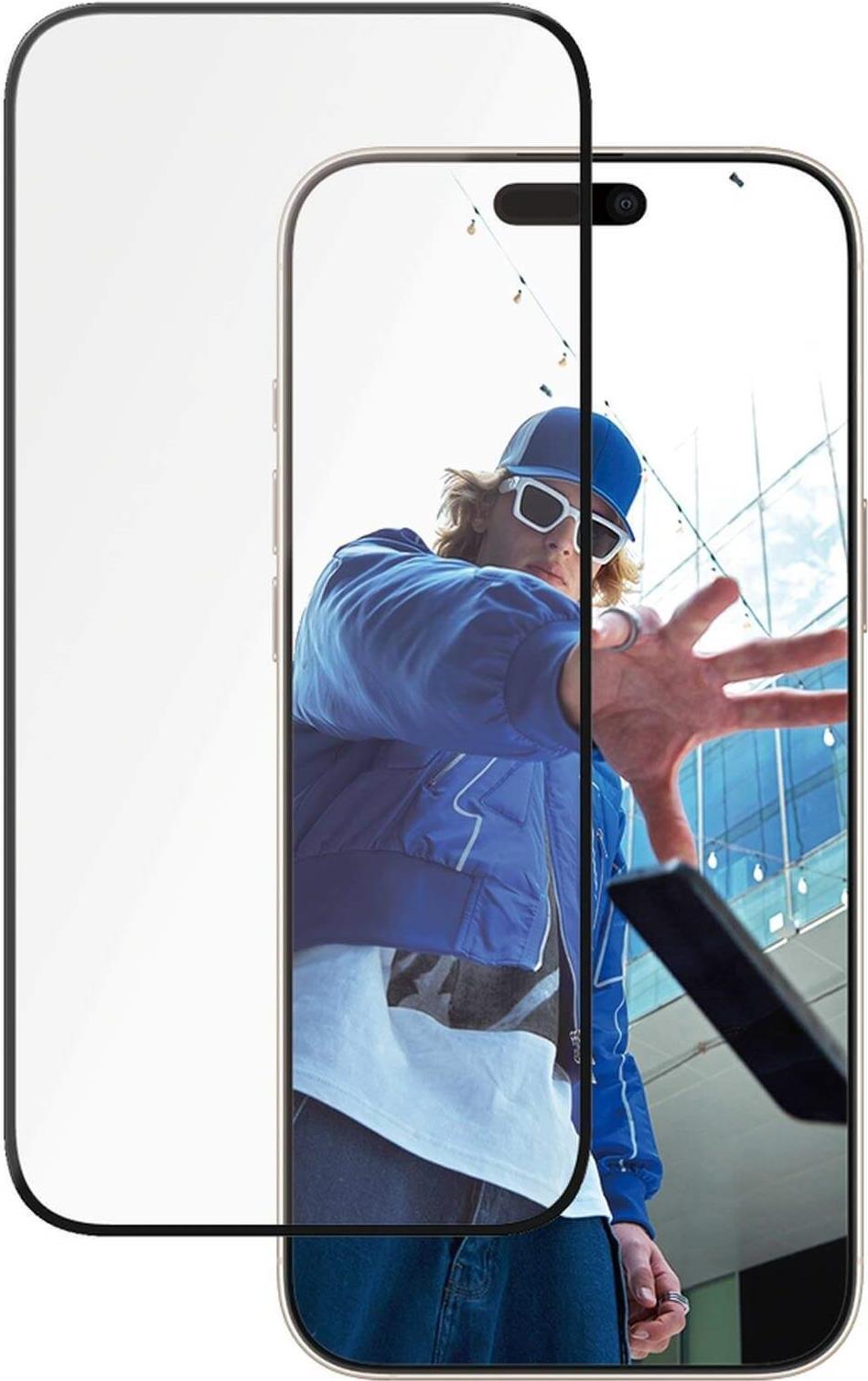 PanzerGlass - Screen Protector - Ultra-Wide Fit - Glass - Black Frame - for Apple iPhone 16 Pro Max (2856)