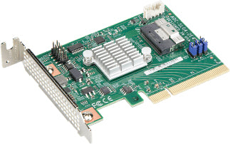 Supermicro - Speicher-Controller - NVMe Retimer - PCIe 4.0 - Low-Profile - PCIe 4.0 x8 - für A+ Server 2124, SuperServer Ultra SYS-220, ULTRA SuperServer SYS-220, SYS-620