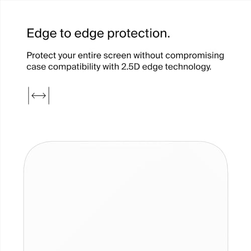 Belkin - Bildschirmschutz für Handy - gehärtetes Glas, behandelt - Glas - für Apple iPhone 15 Pro (OVA137ZZ)