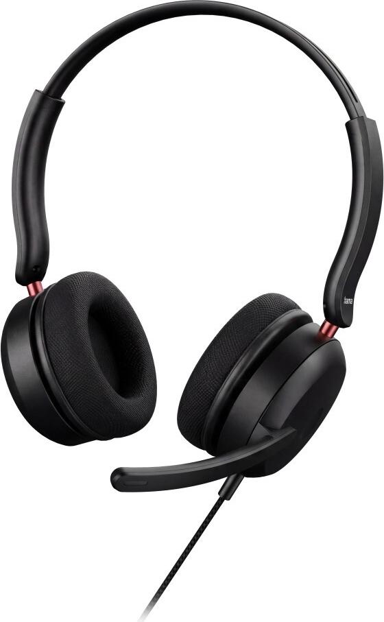 Hama Office-Headset CHS-200 für PC, Business-Kopfhörer mit Kabel und Mikrofon (00139941)