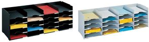 Paperflow Sortierstation Formularbox, 20 Fächer, schwarz, inkl. Etiketten, Modell 541.01