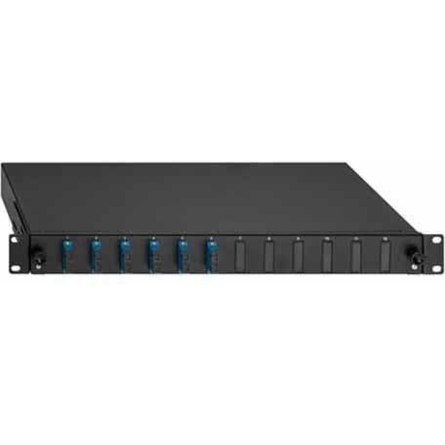 Rutenbeck BL Fiber Optic Cable Box - Extensible - Rack Mountable - SC Duplex SM X 6 - Black (2280308060)