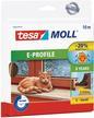 Tesa Draught Excluder 612147, Self-Adhesive, 10 Meter Length, 9 mm Width, 2-Pack 2er-Set