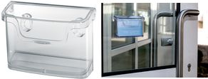 sigel Wand-Visitenkartenhalter "acrylic" Acryl, glasklar für Außenanwendung, wetterfest und UV-beständig, - 1 Stück (LH326)