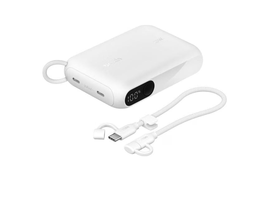 Belkin Powerbank BPB027HQWH 10,000 mAh 20W with Display USB-C White