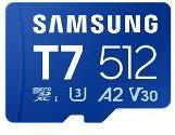 Samsung T7 microSDXC UHS-I Memory Card 512 GB - Up to 170 MB/s, U3 V30 A2 (MB-MB512T/WW)