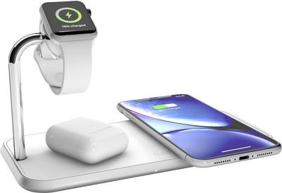 ZENS ZEDC05W - Wireless Charging Dock - White - Compatible with Qi Devices - ZEDC05W00