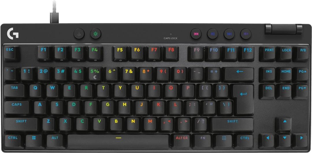Logitech G PRO X RAPID Keyboard TKL Backlit USB QWERTY US International Linear Black (920-013233)