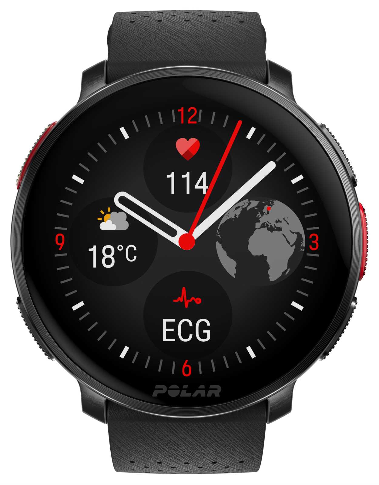 Polar Vantage V3 - Sports Watch - Aluminum - 3.5 cm Display - 32GB - Bluetooth - Night Black (900108890)