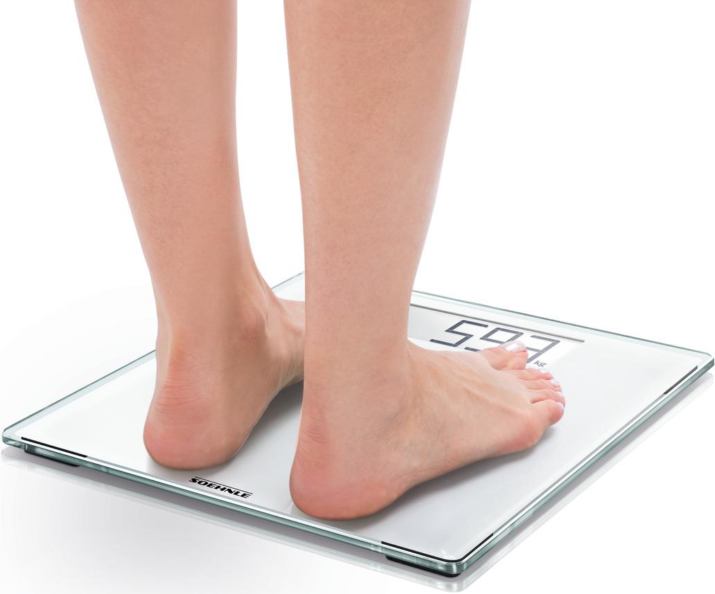 Soehnle Style Sense Comfort 100 Electronic Bathroom Scale Rectangle White