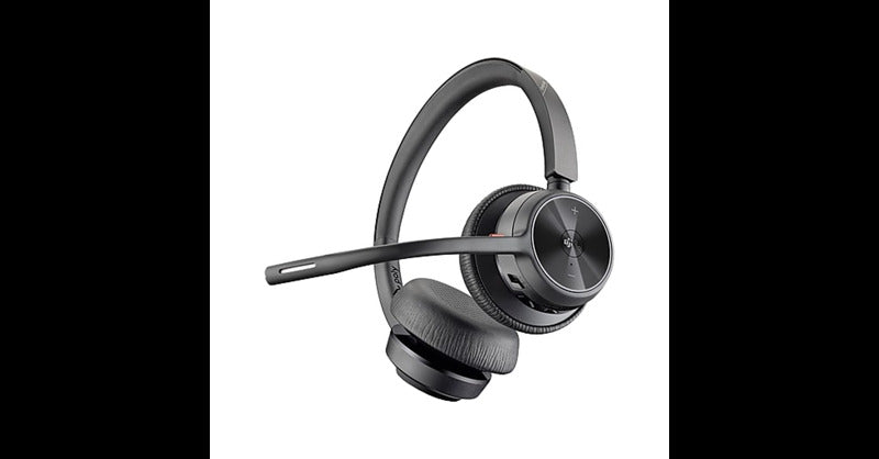 POLY Voyager 4320 On Ear Headset - Bluetooth® and Wired Stereo - Black (7Y211AA)
