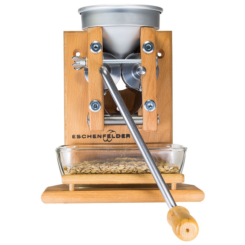 Eschenfelder Wall-Mounted Grain Crusher with Aluminum Funnel - Model 1220