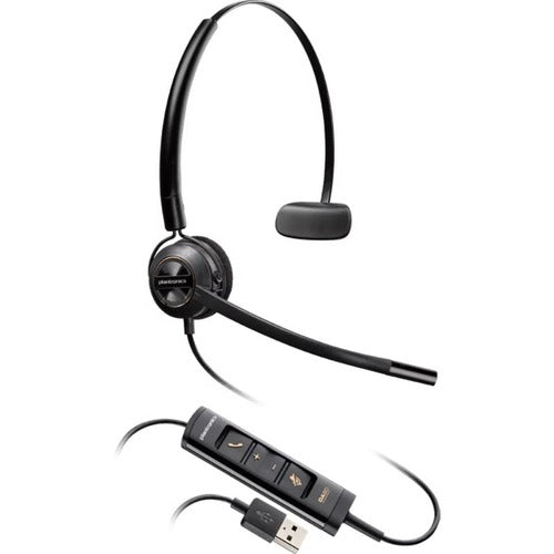 HP Poly EncorePro 545 USB-A Converter Headset Wired - Black (783R4AA)