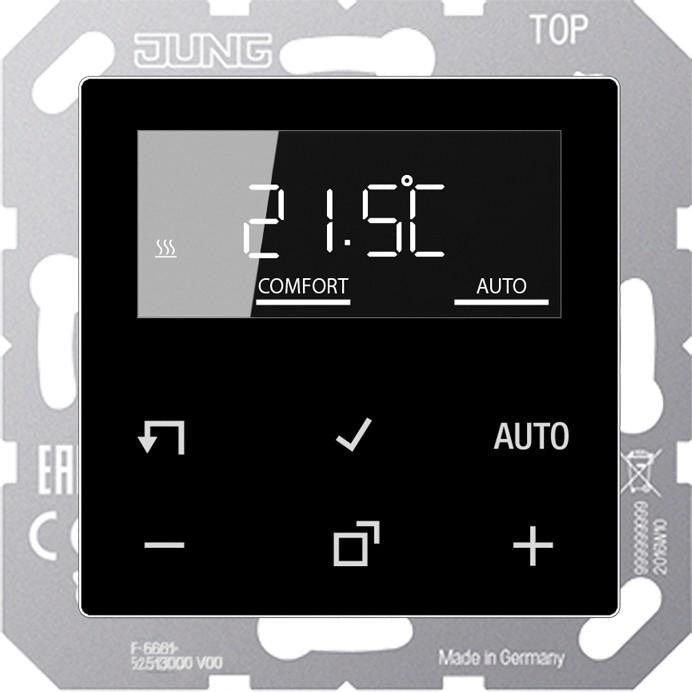 Jung Room Temperature Controller with Display Standard TR D A 1790 SW (TRDA1790SW)