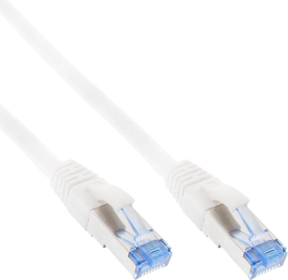 InLine - Patch Cable - RJ-45 (M) to RJ-45 (M) - 20 m - S/FTP, PiMF - CAT 6a - Halogen-Free - White (76820W)