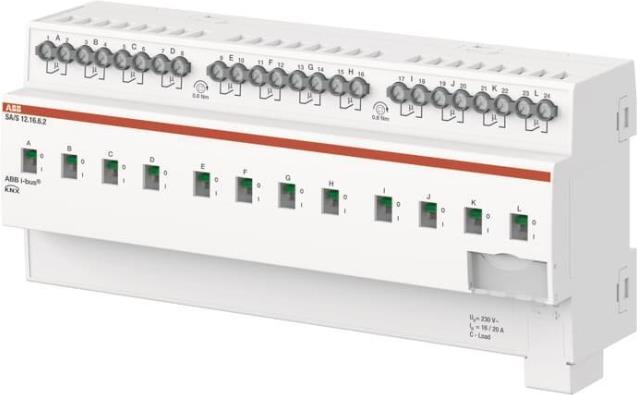 ABB 12-Channel 16A Switch Actuator C-Load REG SA/S12.16.6.2