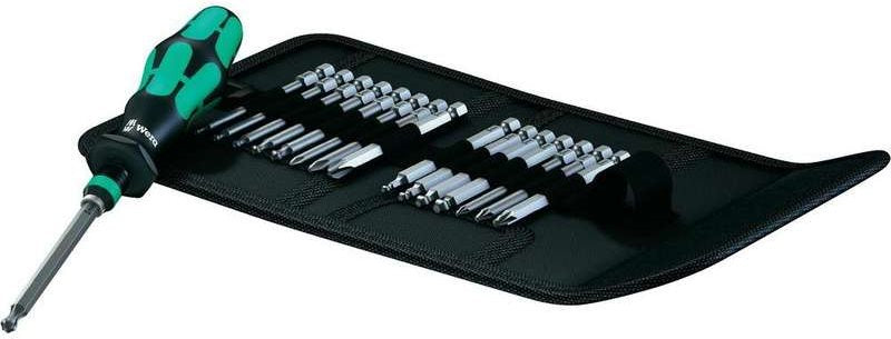 Wera Kompakt 60 KK - Socket Wrench Set - 1/4" - 17 Heads (05059294001) PH1 PH2 PH3 PZ1 PZ2 PZ3