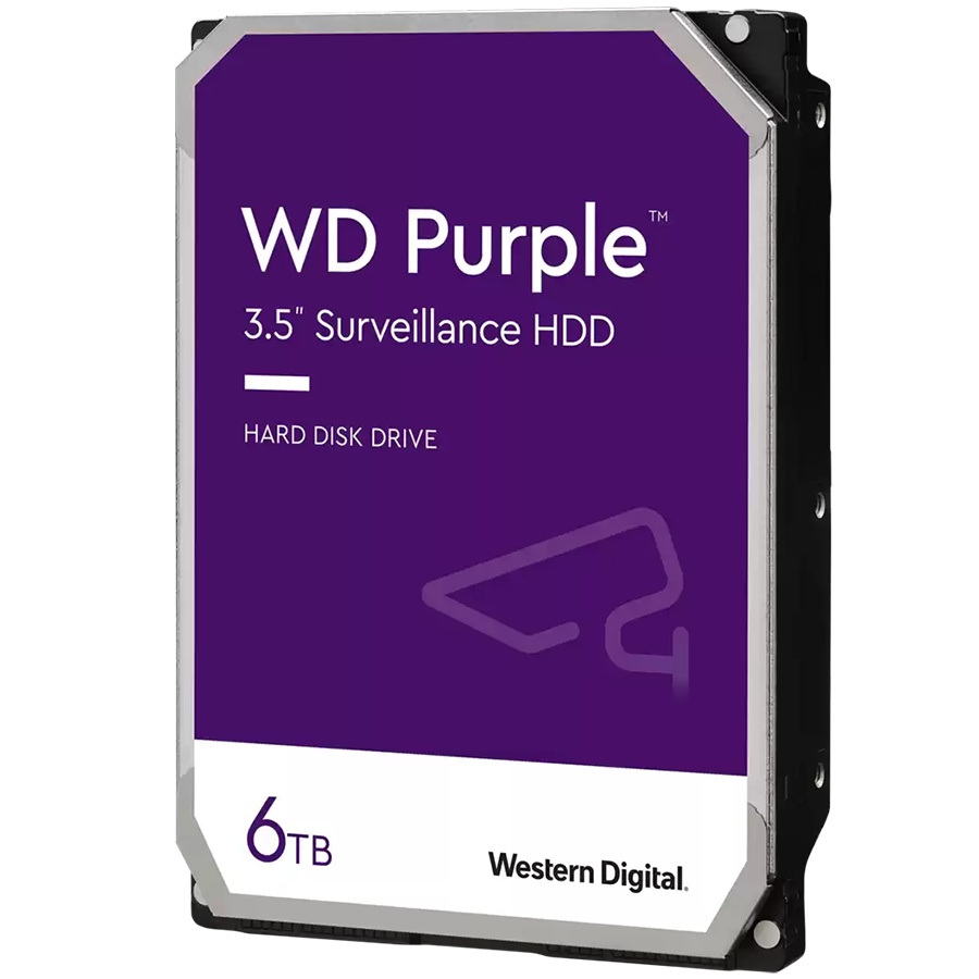 WD Purple WD64PURZ - 6TB Internal Hard Drive - SATA 6Gb/s - 5400 RPM