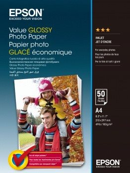 Epson Value Glossy Photo Paper A4 (210 x 297 mm) 183 g/m² 50 Sheets C13S400036