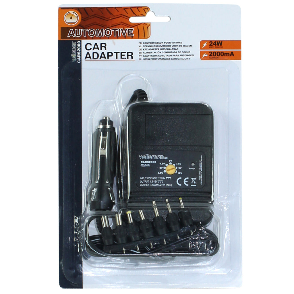 Velleman Car Voltage Converter 2000mA