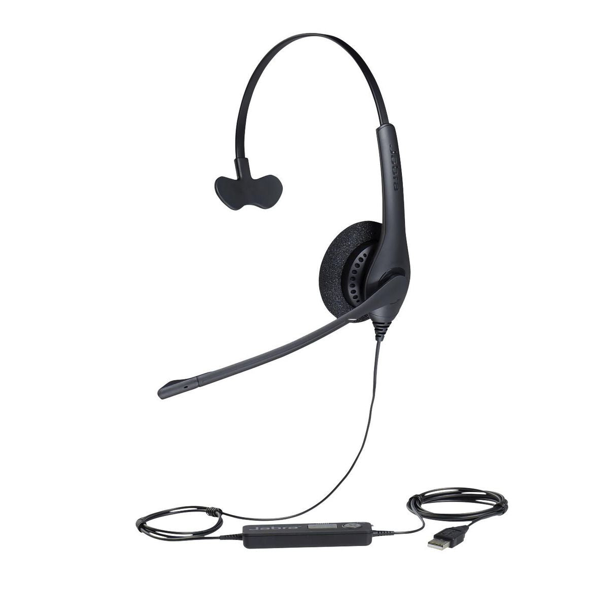 Jabra BIZ 1500 Mono On-Ear Headset - Wired, USB - Black (1553-0159)