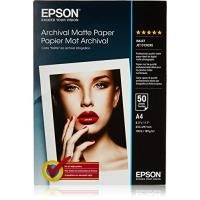 Epson Archival Matte Paper A4 189 g/m² 50 Sheets M3170 SC-P700 P7500 P900 P9500 T2100 T3100 T3405 T5100 T5400