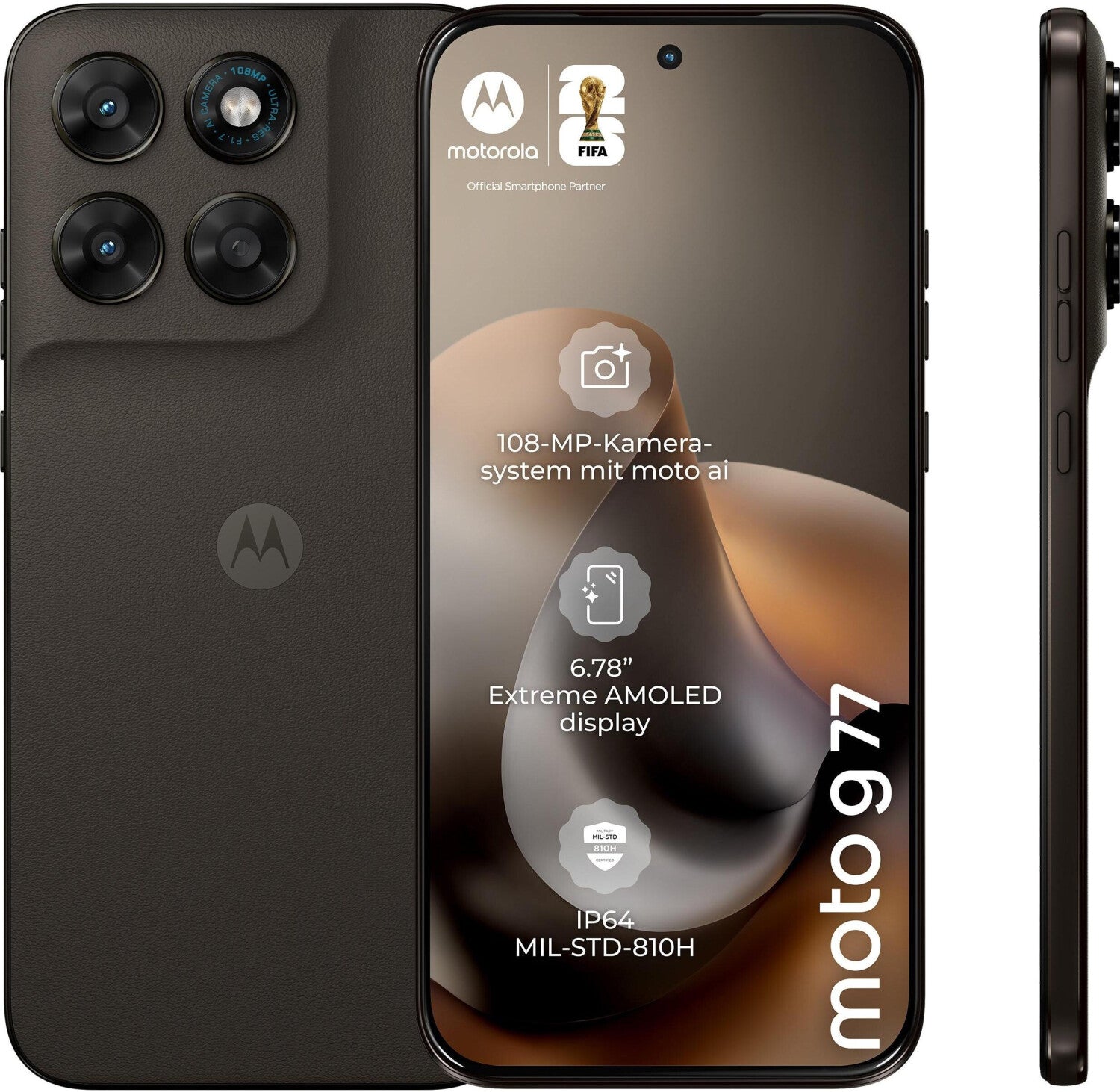 Motorola Moto G77 5 G - Smartphone 256GB Black Olive