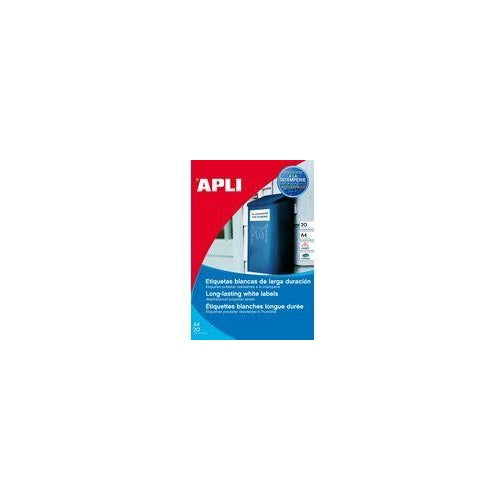 agipa Wetterfeste Folien-Etiketten, 210 x 297 mm, white aus Polyesterfolie, wetterfest, schmutzabweisend, reißfest, - 1 Stück (1228) afbeelding 1