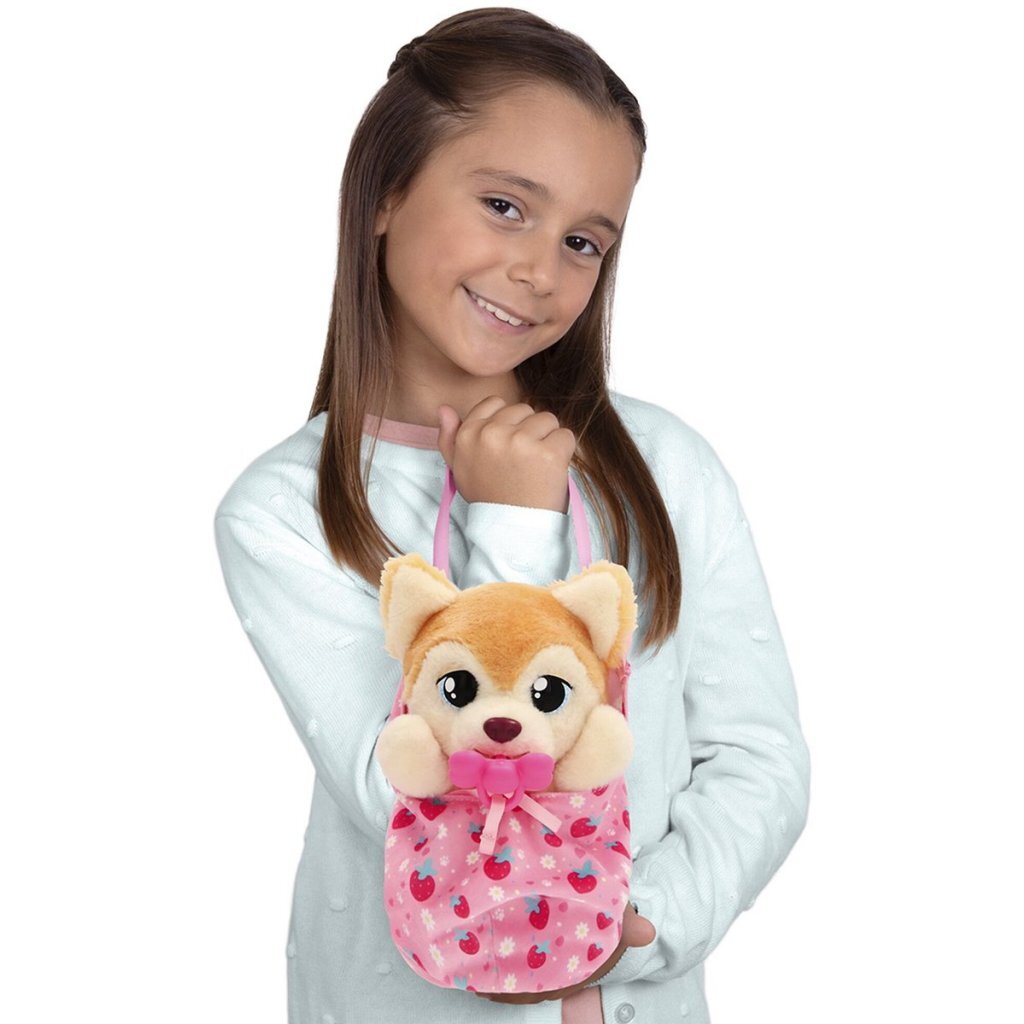 Baby Paws Interactive Plush Yummy Shiba 9.5 cm - Fun Pet Toy