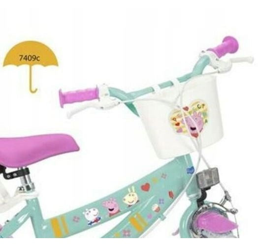 Children's bicycle Toimsa 12” Swinka Peppa green afbeelding 4