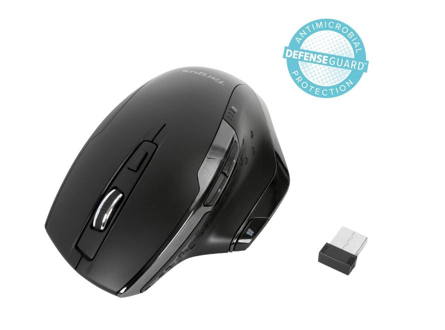 Targus Antimicrobial Ergonomic Wireless Mouse Black AMW584GL