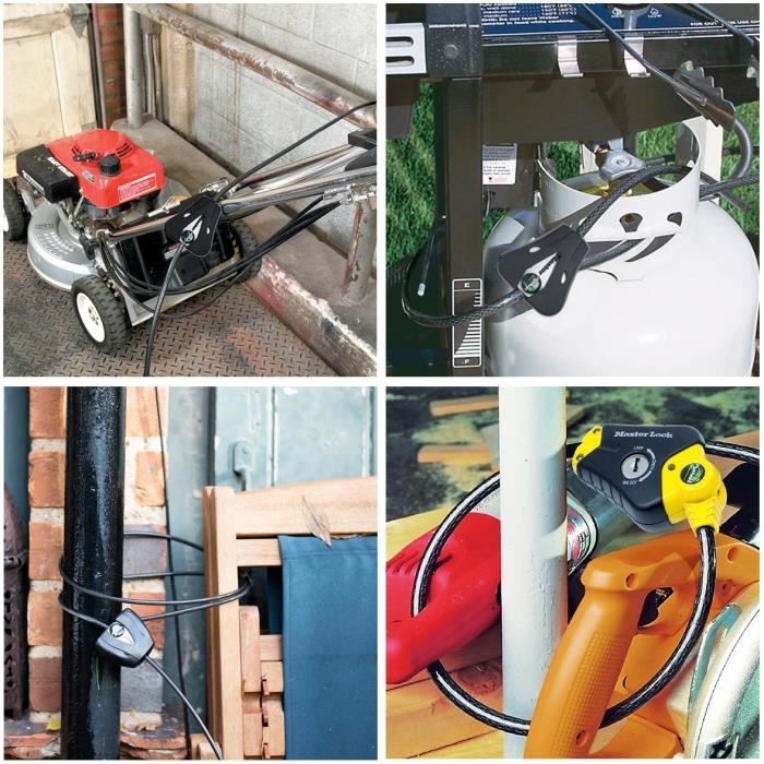 MASTER LOCK Adjustable Anti-theft Lock - Python 8433EURD - 30 cm to 1.8 m