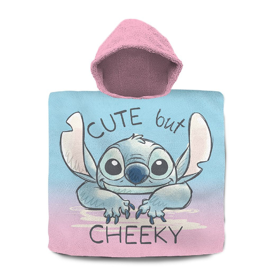 Disney Stitch Bath Poncho 60x120 cm Pink/Blue